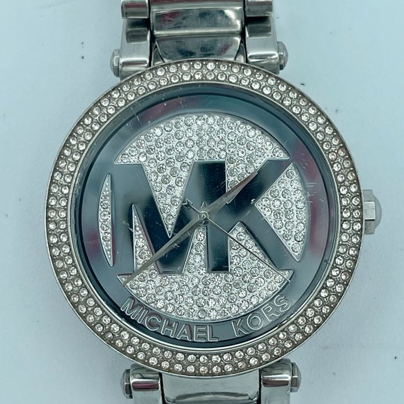 Used Michael Kors Ladies Silver Parker Watch MK5925 - Picture 3 of 8